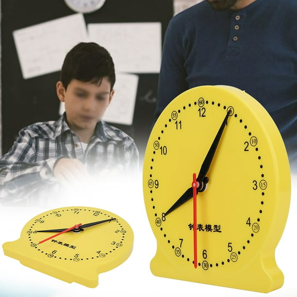Horloge D'enseignement Horloge Enfant Horloge Jouet Apprentissage Horloge  Temps Outils Pédagogiques 2 Pcs/pack Apprentissage Créatif Horloge Modèle  Sciences Aides 