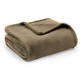thumbnail image 4 of Cozy Comfort Fleece Blanket Twin Blanket Taupe - 300Gsm Soft Lightweight Cozy Twin Blankets, 60X80 inches, 4 of 6