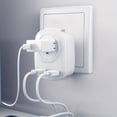 thumbnail image 3 of Adaptador de Enchufe Europeo para Viajes con 2 Puertos USB y 2 Enchufes Americanos, un Adaptador de Enchufe Tipo C, Adecuado para la Mayoría de las Regiones de Europa, 3 of 10