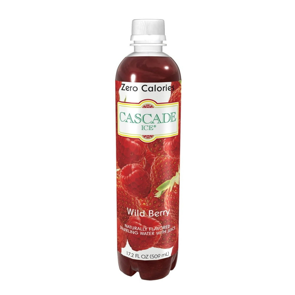 Cascade Ice Naturally Flavored Sparkling Water, Wild Berry, 17.2 Fl Oz