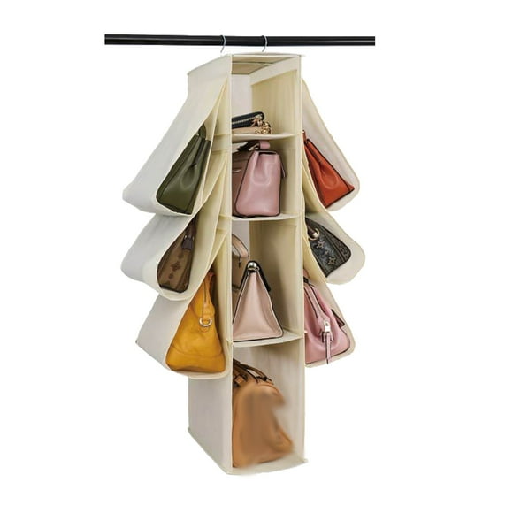 EGNMCR Closet Organizers and Storage, Storage Trunks & Bag Handbag Organizer Homewares Nonwoven 10 Pockets Hanging Closet Storage Bag Storage Organizer