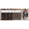 thumbnail image 4 of Women 3 Pack Long Sleeve Shirts Fitted Tops Base Layering Tight Thermal Solid Color Undershirts XS-XXL, 4 of 8