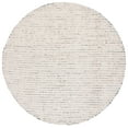 thumbnail image 2 of Safavieh Abstract Delia Distressed Wool Area Rug, Ivory/Blue, 8' x 8' Round, 2 of 11