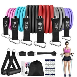 BEIVES Fitness Resistance Bands Set Natural Latex Workout Bands Max 150lbs Toning Shoulders Strap Tube Handles Walmart