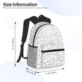 thumbnail image 4 of Picia Poodle Dog Large Capacity Backpack Classic Style Backpack Casual Backpack Water-Resistant School Work Travel Outdoor Backpack, 4 of 8