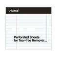 thumbnail image 4 of Universal Premium Ruled Writing Pads, Wide/Legal Rule, 8.5 x 11, White, 50 Sheets, 6/Pack -UNV30630, 4 of 7