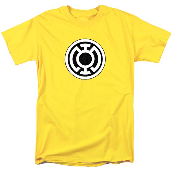 Green Lantern Blue Lantern Logo Unisex Adult T Shirt, Yellow, Small