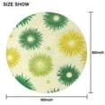 thumbnail image 6 of Green Yellow Dandelion Pattern Round Tablecloth 60"x60",Wrinkle Wipeable Table Cloth for Kitchen Dining Room Picnic Patio Party, 6 of 6