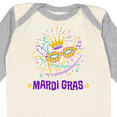 thumbnail image 4 of Inktastic Mardi Gras Party Crown Mask Boys or Girls Long Sleeve Baby Bodysuit, 4 of 5