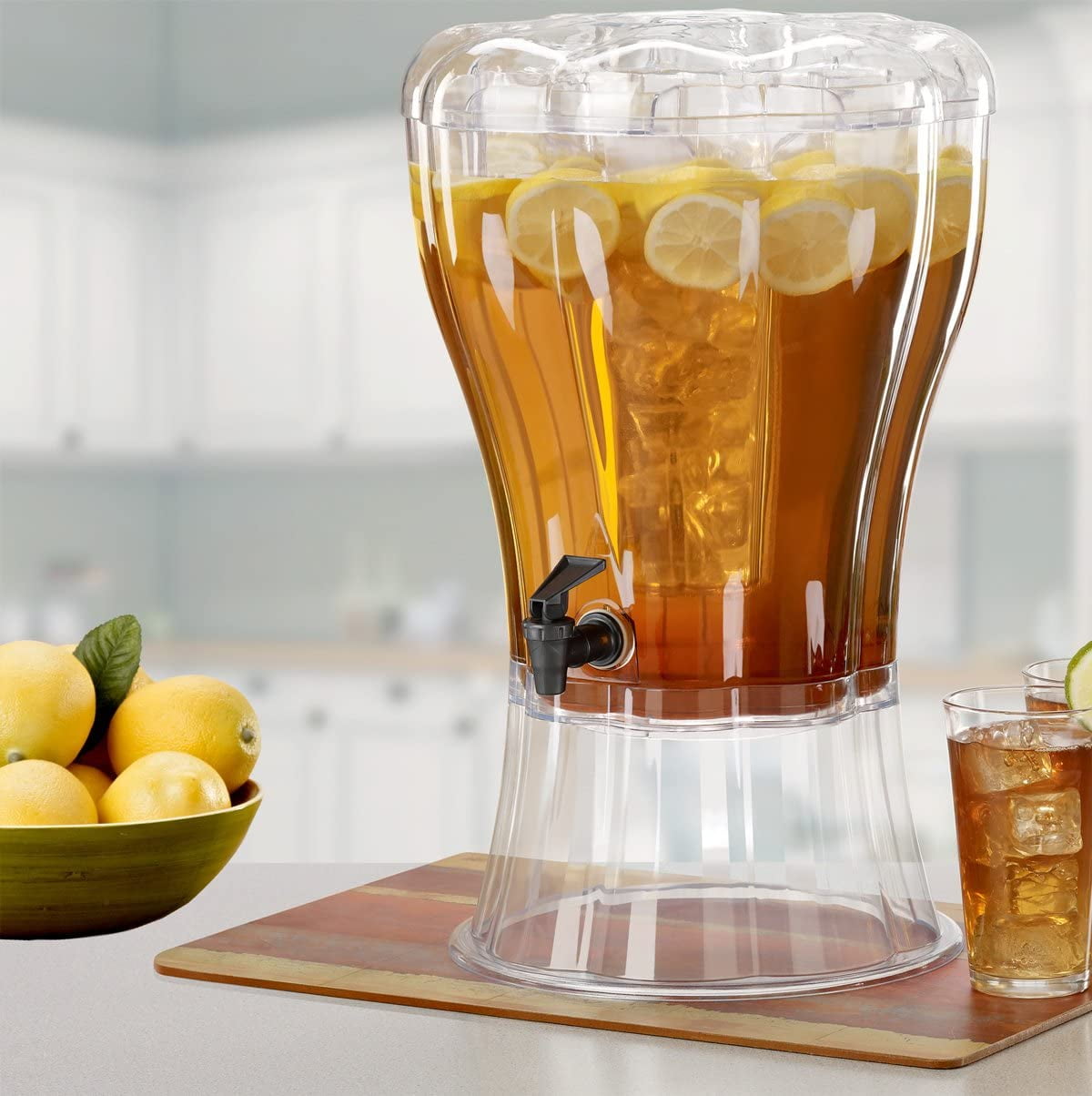 8L Single Beverage Dispenser, Stainless Steel Drink Dispenser, Juice
