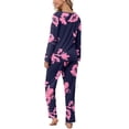thumbnail image 4 of Anygrew Women's Pajamas Set Long Sleeve Shirts and Long Pants 2 Piece Pjs Sleepwear with Pockets, 4 of 8