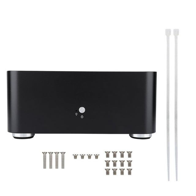 Ccdes Mini ITX, Étui d'Ordinateur en Aluminium, Étui d'Ordinateur Mini ITX en Alliage d'Aluminium HTPC Étui Mini PC L80