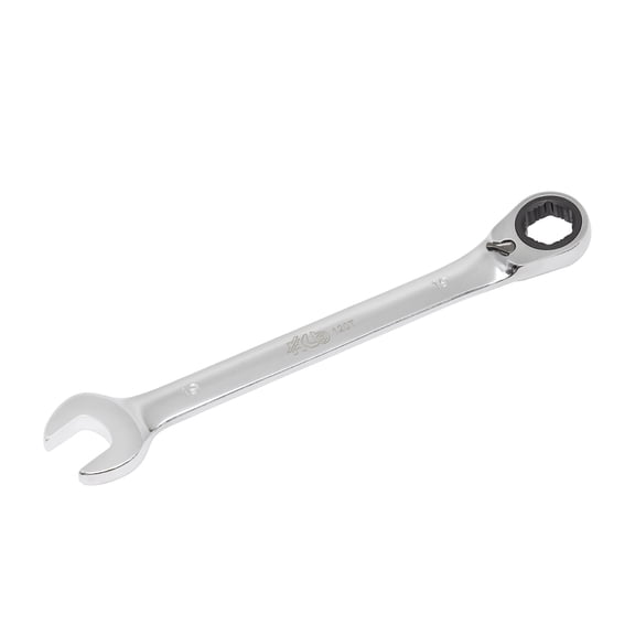 HB 19mm Ratchet Wrench WGR019-U | 120-Tooth Non-Slip Reversible Metric Spanner 3° Arc Swing | Patented Grip Plus Rounded Bolt Remover | Chrome Vanadium Steel Micro-Chrome Finish | Made in Taiwan
