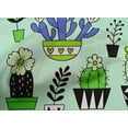 thumbnail image 5 of oneOone Cotton Cambric Light Mint Green Fabric Cactus Dress Material Fabric Print Fabric By The Yard 42 Inch Wide-G3, 5 of 6