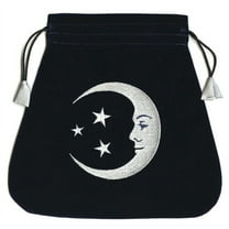 Smiling Moon Embroidered Tarot Bag (Other)