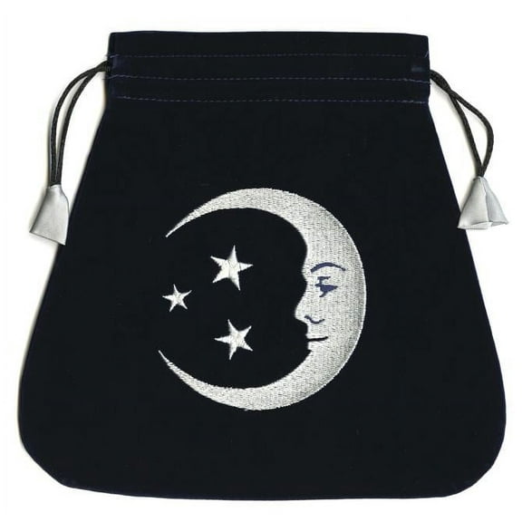 Smiling Moon Embroidered Tarot Bag (Other)