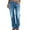 Blue2, variant on Straight Leg Jeans For Women Ripped Hem Low Waisted Jeans For Women