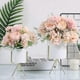 thumbnail image 2 of Artificial Flowers, Fake Peony Silk Hydrangea Bouquet Decor Plastic Carnations Realistic Flower Arrangements Wedding Decoration Table Centerpieces 2 P, 2 of 5