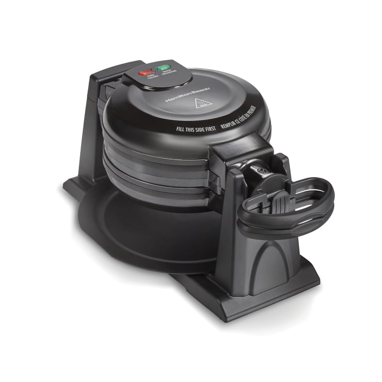 Hamilton Beach Double Belgian Waffle Maker with Rotating Design photo 1