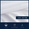 thumbnail image 4 of Nautica - Queen Sheets, Cotton Percale Bedding Set, Crisp & Cool, Stylish Home Decor (Solid White, Queen) Queen Queen, 4 of 6