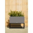 thumbnail image 2 of Veradek Block Series Raised Long Box Plastic Planter - (38 in., Gray), 2 of 10