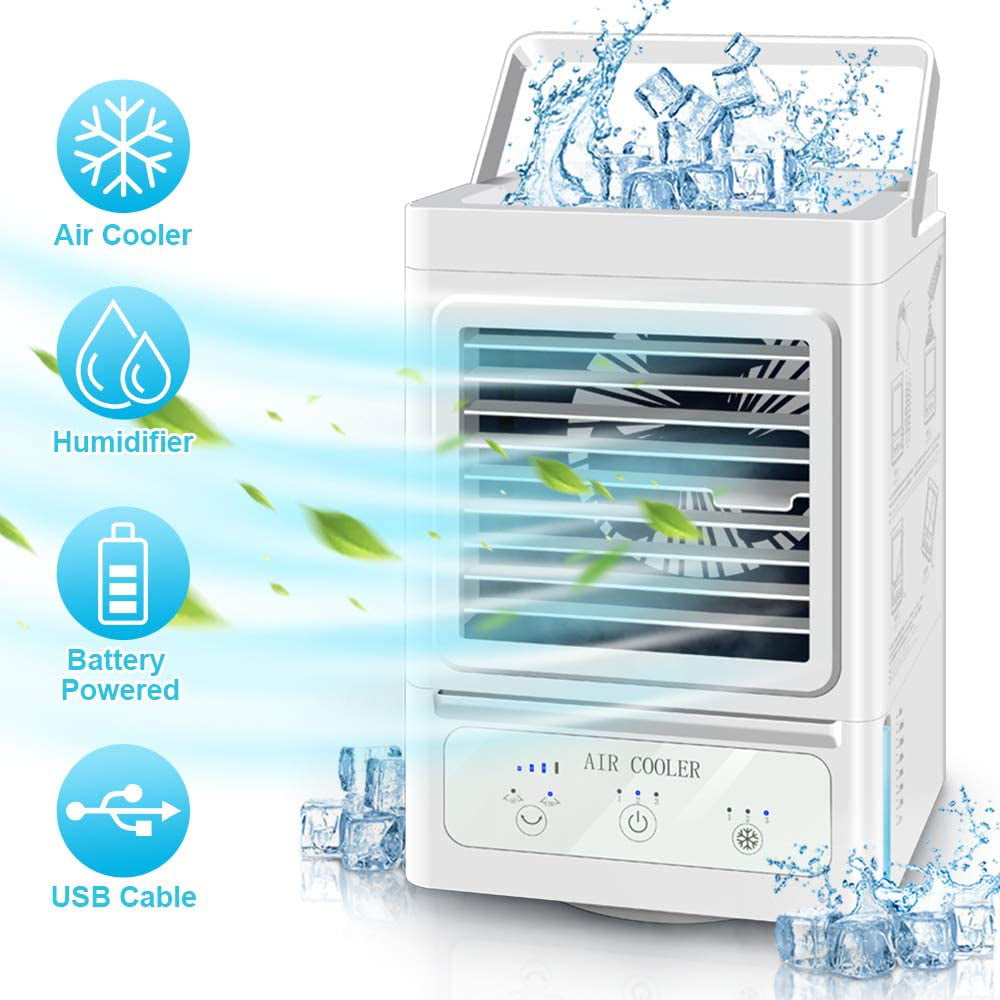 Portable Usb Air Conditioner Cooling Fan Table Cooler electric Conditioner US 