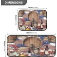 thumbnail image 2 of SKYSONIC Vintage Winery Kitchen Rugs Set of 2, Grape Wine Floor Runner Area Rug Washable Carpet Mat Perfect for Living Room Bedroom Entryway, 2 of 7