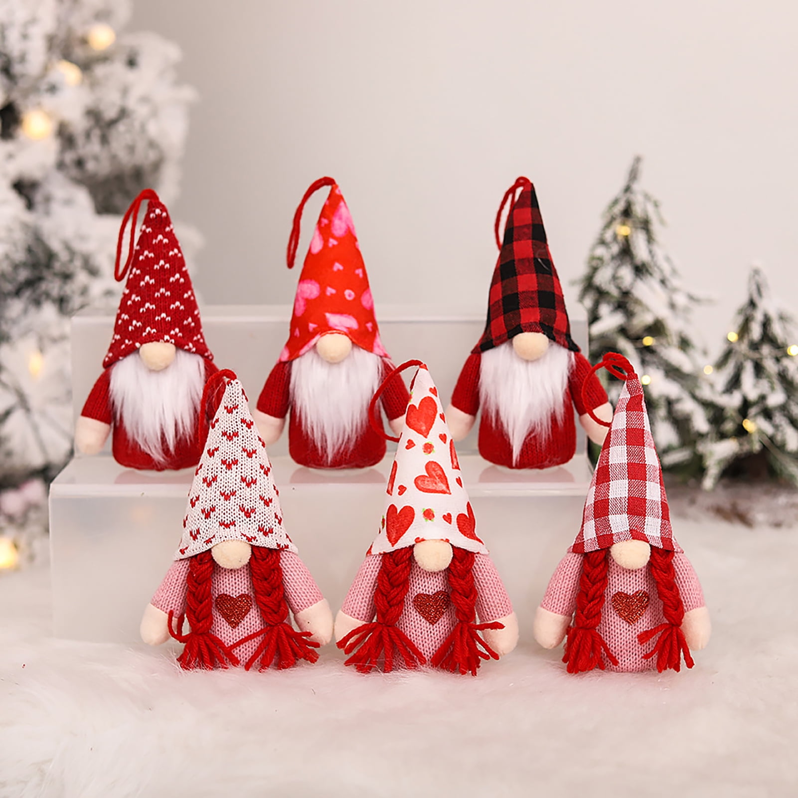 Realistic Goat Ornaments Plush Toy Christmas Tree pendant Kids Birthday Gift 