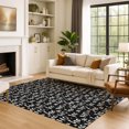 thumbnail image 7 of Addison Rugs Mayfield Premium Machine Washable Transitional Holiday Black Rectangle Rug, 9' x 12', 7 of 7
