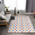 thumbnail image 2 of DouZhe Tapis de Sol Antidérapant Lavable en Machine à Motif Triangle Coloré Area Rugs, Style Géométrique, 63 x 48 Pouces, 2 of 6
