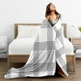 thumbnail image 4 of Throw Blanket 30x40 Inch,Plaid Tartan Square Flannel Soft Cozy Fluffy Throw Blankets and Warm Throws for Adults in Couch Sofa Bed 40x30 Inch, 4 of 4