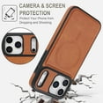 thumbnail image 3 of Case for iPhone 17 Pro Max, Magnetic Slim Leather Cover Wireless Charging Anti-Slip Case Camera Protection Shockproof Shell, 3 of 7