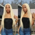 thumbnail image 6 of LEHOZIHEQ 26 Inch 613 Lace Front Wig, 13x4 HD Transparent Straight Wigs, 100% Density Blonde Lace Front Wigs, Blonde Lace Frontal Wigs, 6 of 9