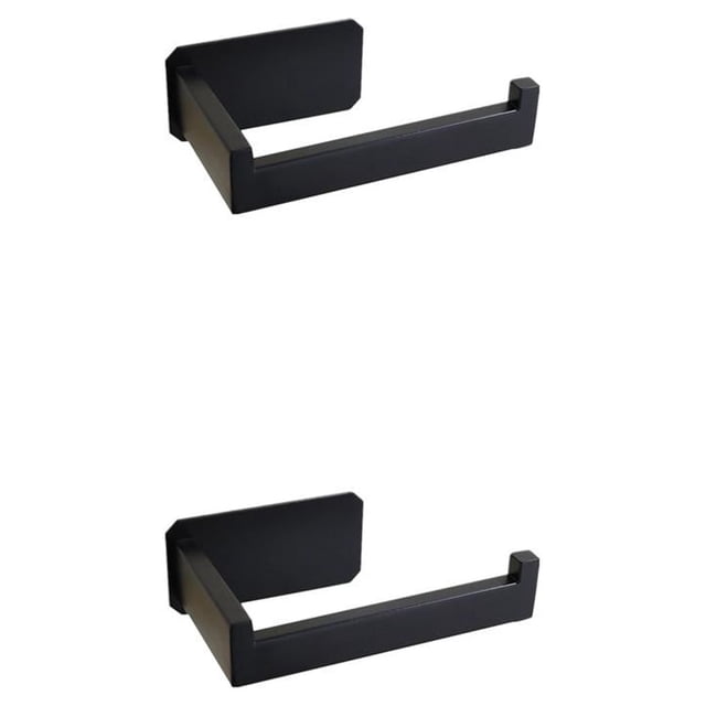 Injueey Colgador de estilo montado en la pared, soporte cuadrado para el hogar, soporte de papel sin taladro a prueba de herrumbre para cajón Type1 NO1