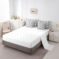 thumbnail image 5 of Erosebridal Hand Drawn Doodle Lightning 7-Piece Twin Bedding Sets,Gray White Bedding Comforter Set For Boys Kids,Reversible, 5 of 7