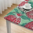 thumbnail image 4 of HAOXIT  Tablecloth, Handblock Print Floral Table Cloth for Kitchen Dining Linen I Parties, Weddings, Outdoors, Spring Summer Decor white, 4 of 7