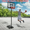 thumbnail image 3 of WildBreak Portable Basketball Goal System, Adjustable Height 5.2-10 Ft, 44 x 29.5" Backboard, 3 of 8