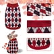 thumbnail image 2 of Jersey para perro KAROKU Christmas Argyle de punto de invierno, tamaño mediano, 2 of 6