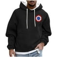 thumbnail image 2 of Qulqfy Casual Big And Tall Hoodies for Men Graphic Pullover Black Long Sleeve Hooded Sweatshirts Men's Fashion Hoodies & Sweatshirts M, 2 of 5