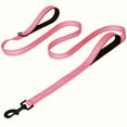 thumbnail image 1 of CNKOO Heavy Duty Double Handle Dog Leash with Reflective Strips for Night Safety - Large & Extra Large Breed Dog Walking & Training, 1 of 7