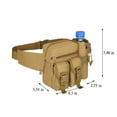 thumbnail image 3 of FAMTKT Multi Functional Waist Pack, Single Shoulder Hip Belt Bag Fanny Packs Water Resistant Waist Bag Pouch Hiking Climbing Outdoor Bumbag with Water Bottle Pocket, 3 of 7