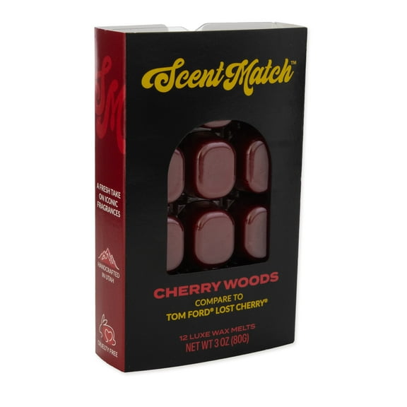 IllumiScents ScentMatch, 3 oz Wax, Melts Cherry Woods (Compare to: Tom Ford Lost Cherry)