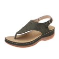 thumbnail image 1 of Car Accessories Auto Parts Products Fashion Women's Color Matching Wear-Resistant Open Toe Casual Wedge Sandals Summer Shoes, 1 of 2
