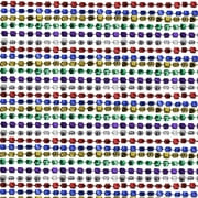 33 inch 7mm dice metallic 6 color mardi gras beads - 6 dozen (72 necklaces)