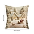 thumbnail image 5 of KFUIRDE Christmas-Printed Cushion Cover 18x18in, 3D Printed Sofa Pillow with Festive Christmas Theme, Decorative Cushion Case for Couch Living Room, Xmas Holiday Home Decor A, 5 of 5