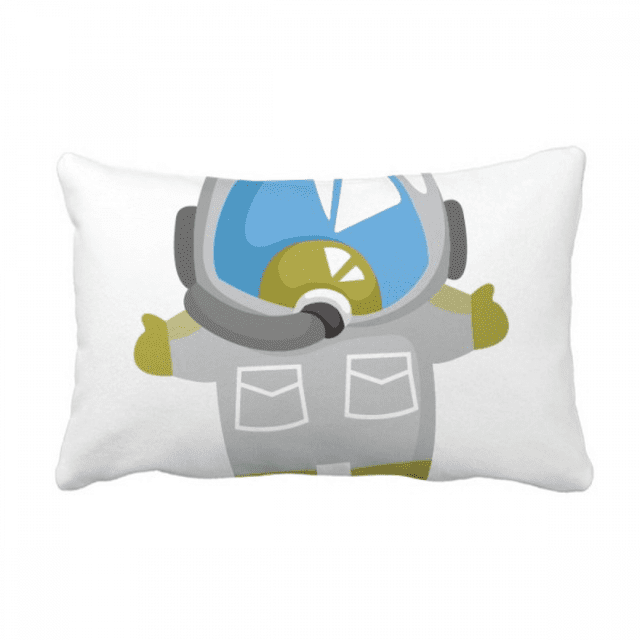 Universe And Alien Lovely Astronaut Throw Pillow Lumbar Insert Cushion Cover Home Decoration
