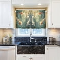 thumbnail image 6 of Wobogo Koi Fish Kitchen Curtains 2 Piece Set Farmhouse Country Style Light Filtering Small Window Drapes Suitable for Bathroom Laundry Room and RV 27x36in, 6 of 9