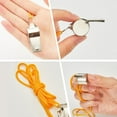 thumbnail image 6 of 12Pcs Alloy Sports Whistle PE Class Training Loud Crisp Sound Emergency Whistle Referee Sports Race Outdoor Activities with Lanyard, 6 of 9