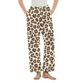 thumbnail image 5 of JGGSPWM Leopard Printing Pajamas Pants Soft Long Pajama Bottoms Lounge Sleep Pants for Soft Breathable Comfort Brown L, 5 of 5