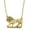 Gold, variant on 1928 Jewelry Justice For Cecil - 14K Gold Dipped Cecil The Lion Pendant Necklace For Women, 16"
